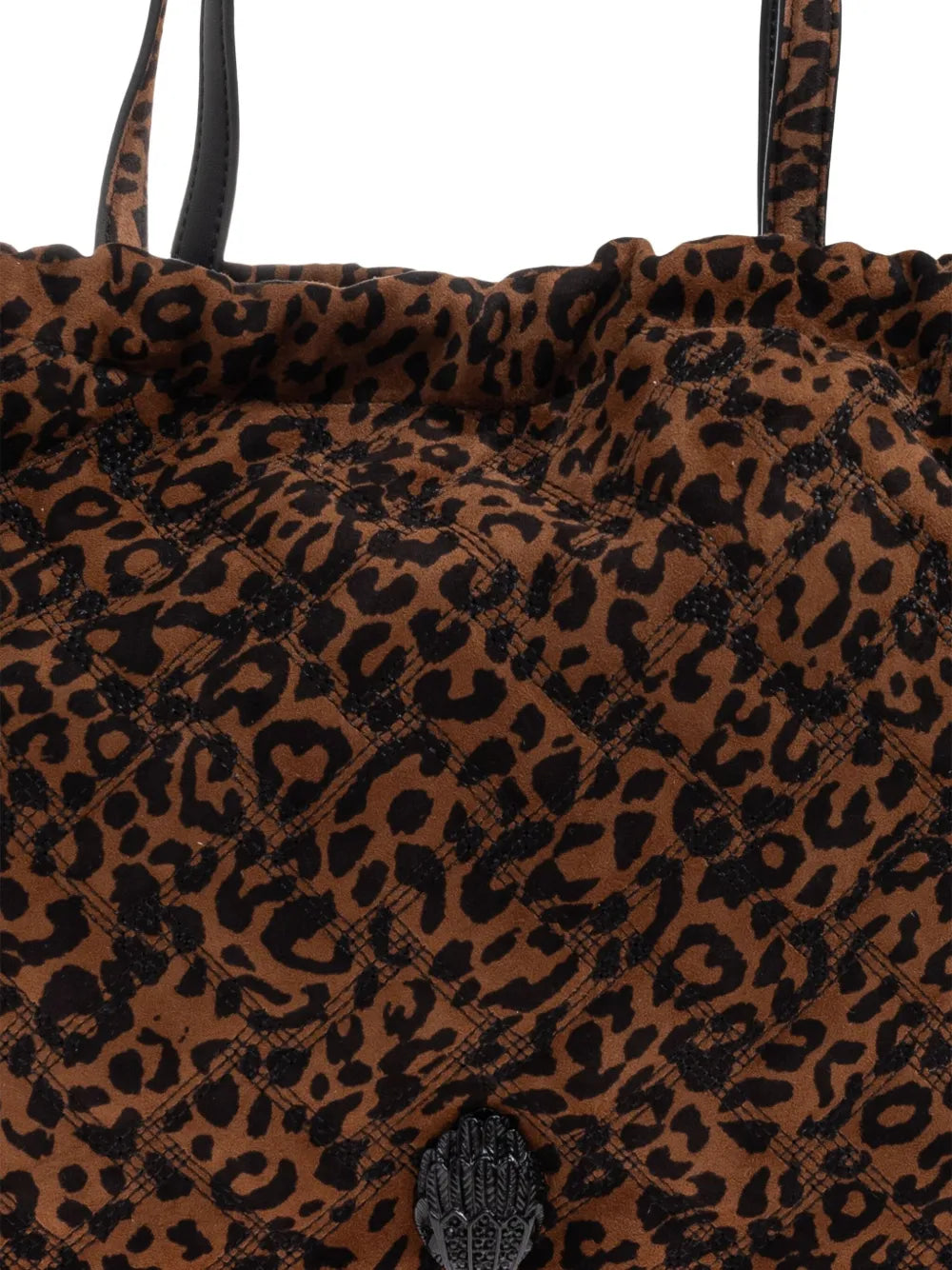 Kurt Geiger LondonKensington leopard-print quilted tote bag