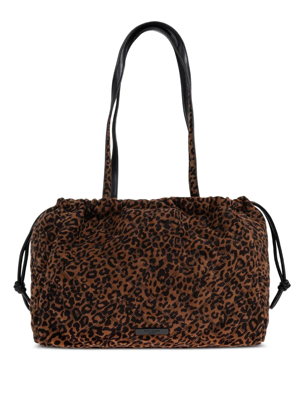 Kurt Geiger LondonKensington leopard-print quilted tote bag