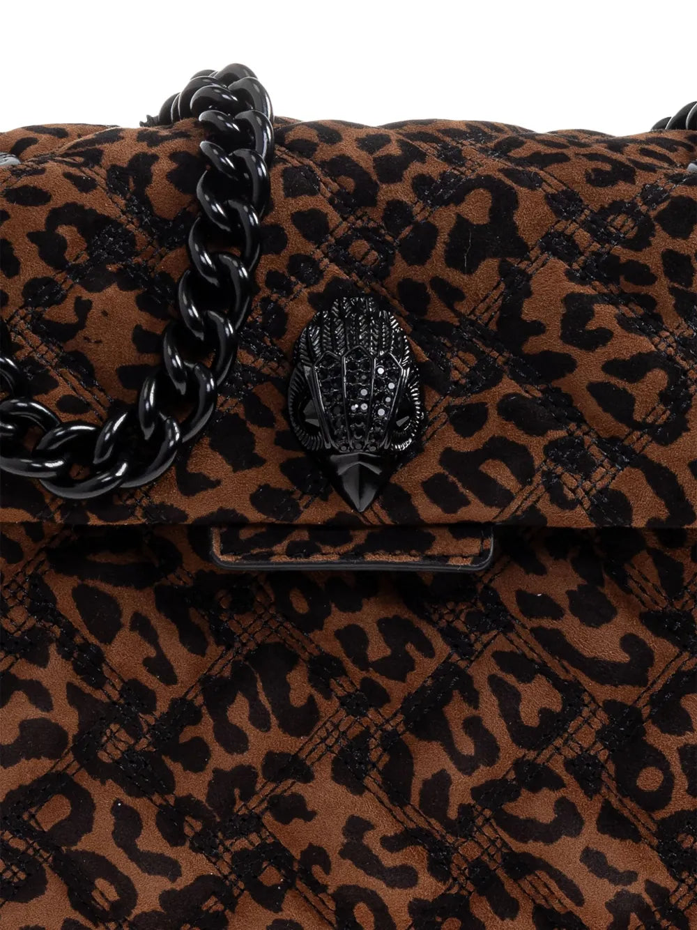 Kurt Geiger LondonKensington leopard-print quilted shoulder bag