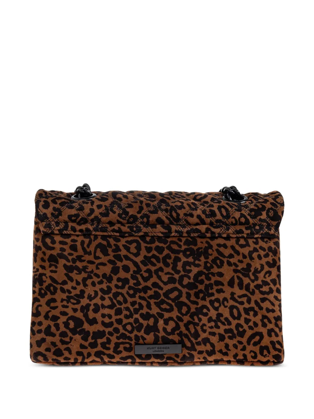 Kurt Geiger LondonKensington leopard-print quilted shoulder bag