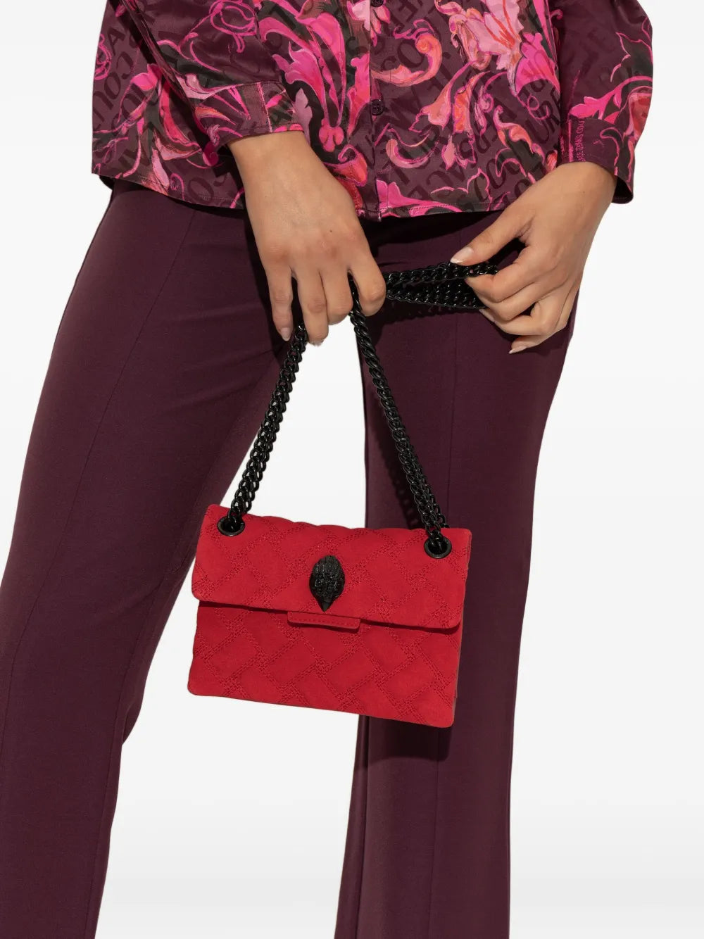 Kurt Geiger Londonchain-strap quilted mini bag