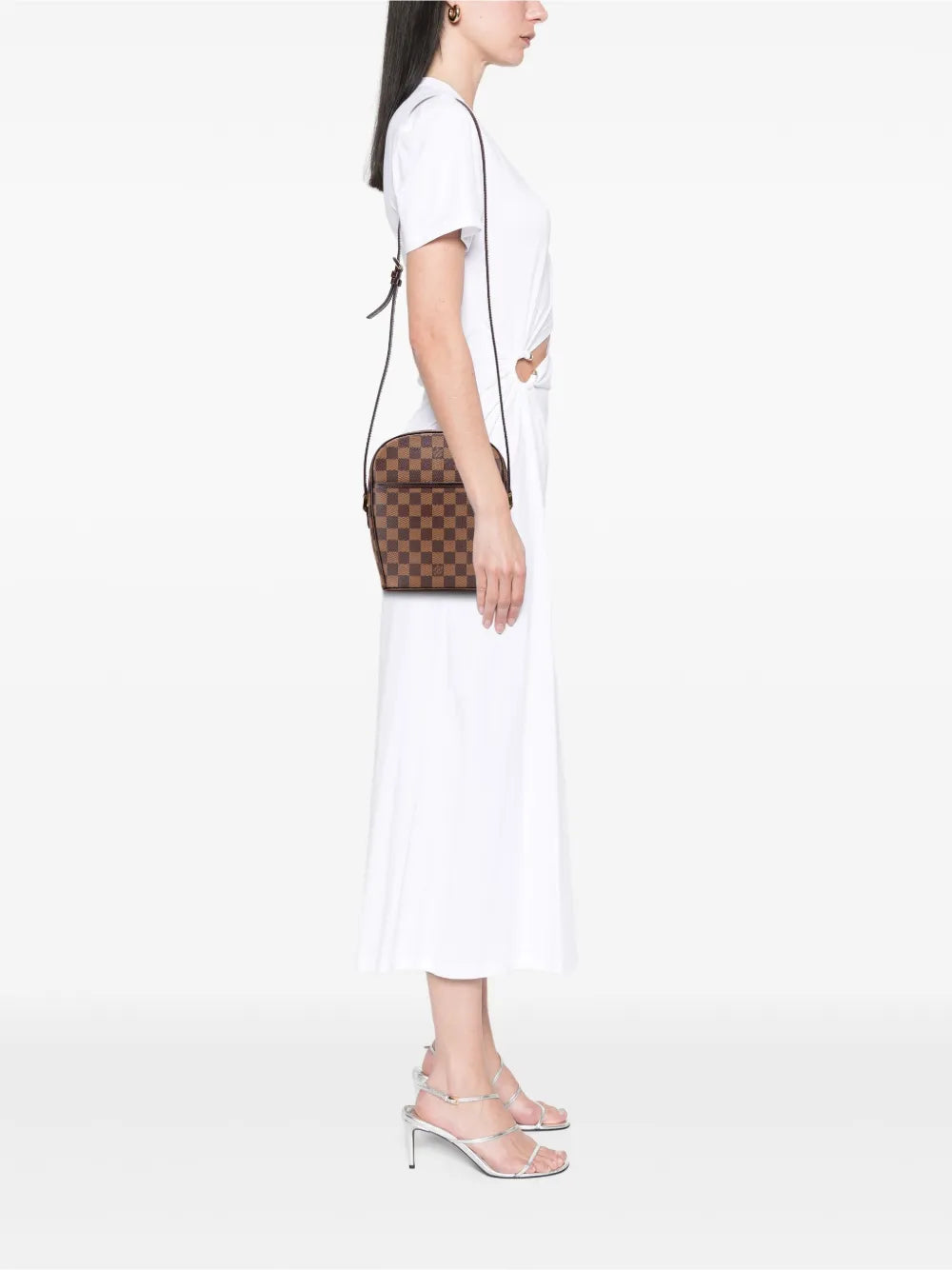 Pre-OwnedLouis Vuitton Pre-Owned2003 Damier Ebene Ipanema PM crossbody bag