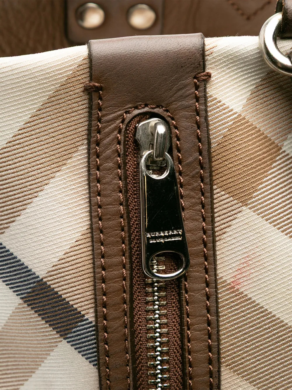 Pre-OwnedBurberry Pre-Owned2000-2017 Supernova Check Canvas tote bag