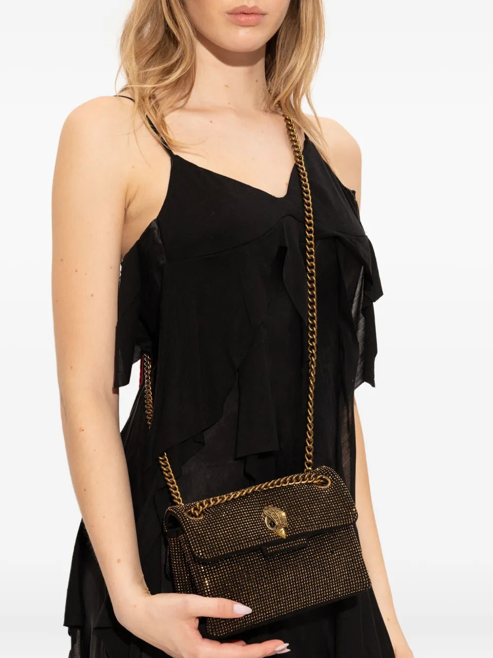 Kurt Geiger Londonmini Kensington crystal-embellished tote bag