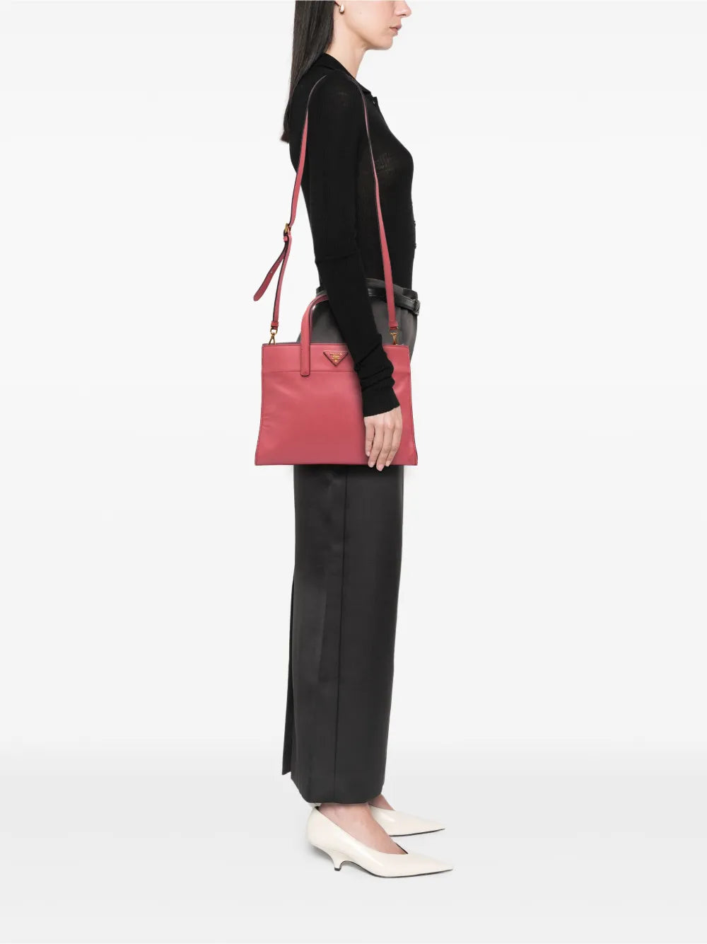 Pre-OwnedPrada Pre-Owned2010-2025 Saffiano Soft Triple Pocket Tote satchel