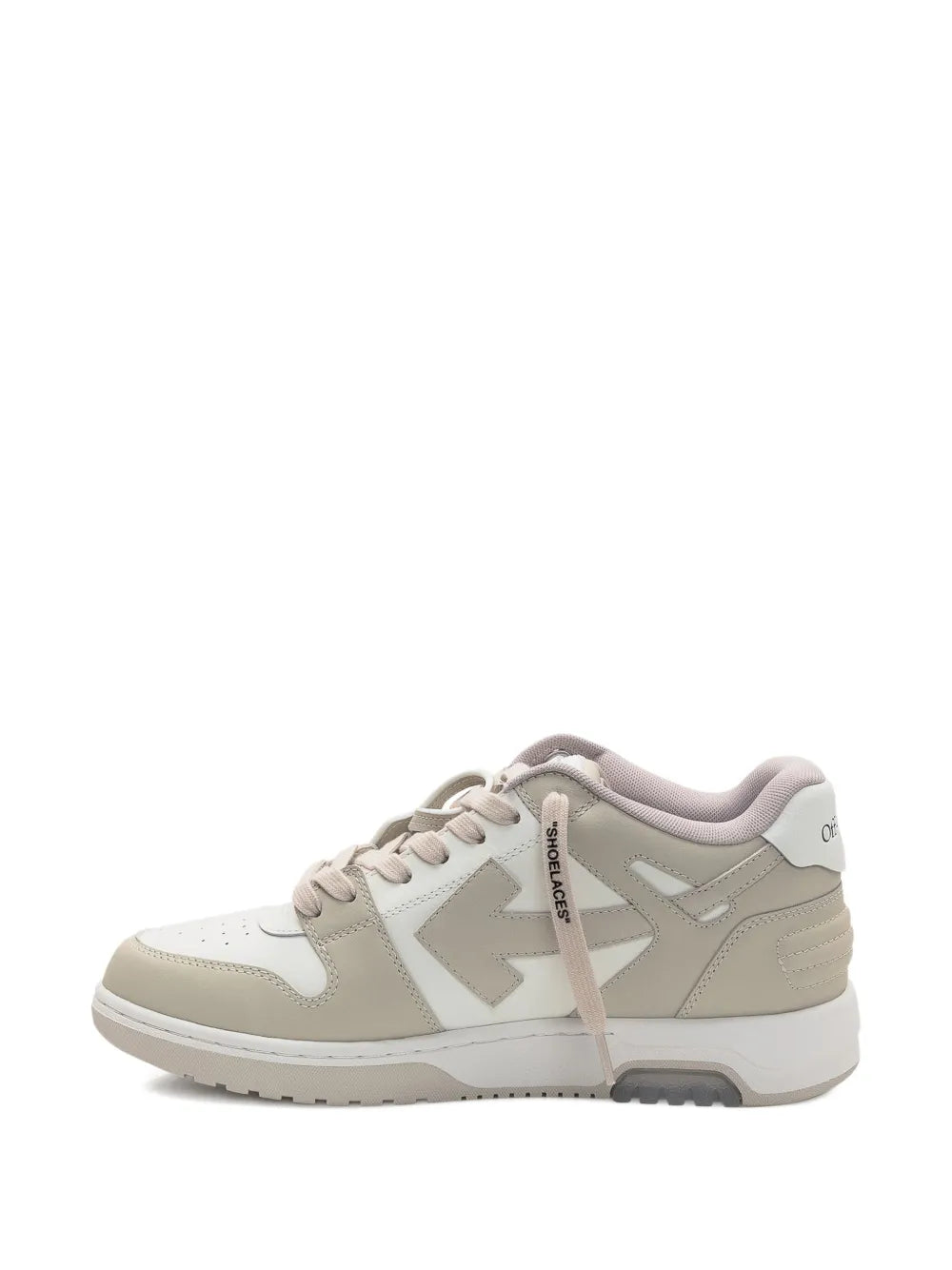 Off-White Out Of  Office Arrow-Detail Calfskin Sneakers