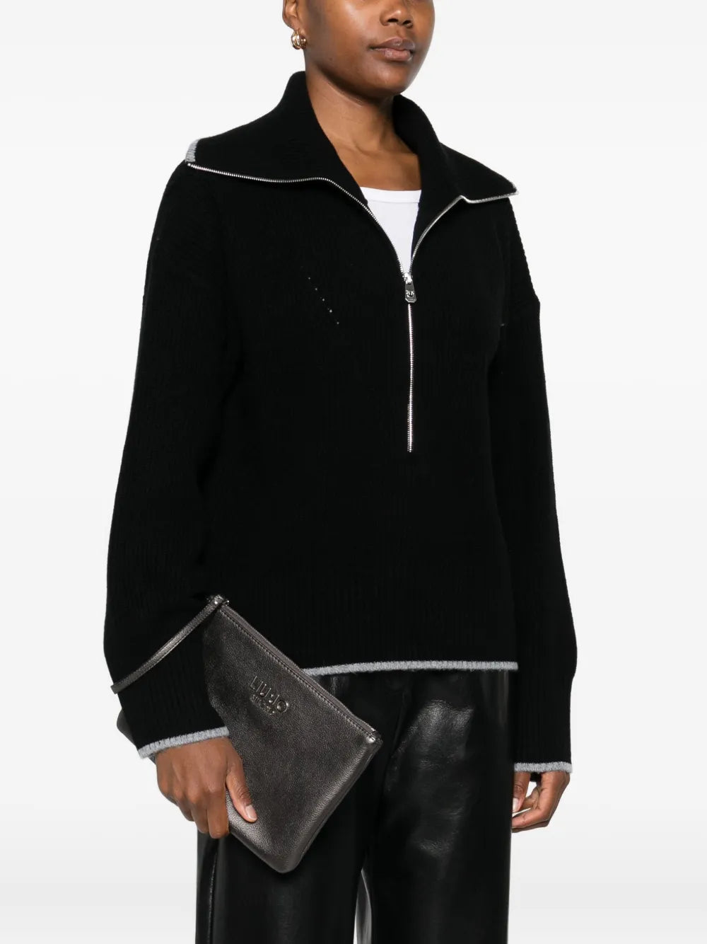 LIU JOzip-top clutch bag