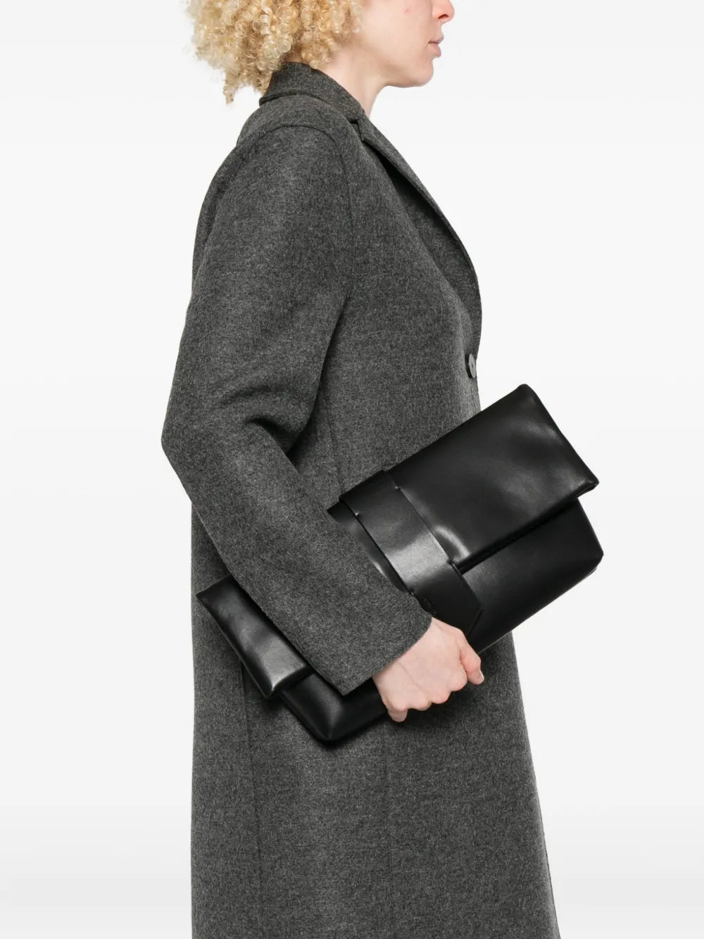 Emporio Armanifolded leather clutch bag