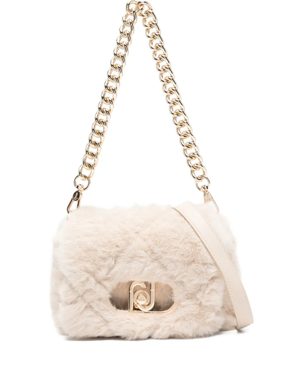 LIU JOfaux-fur cross body bag