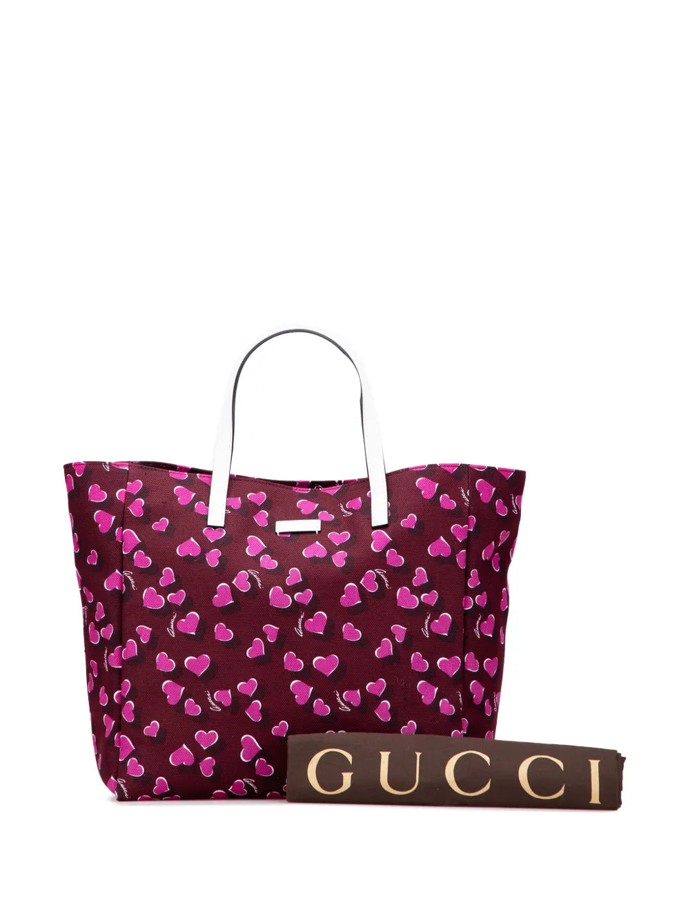 Pre-OwnedGucci Pre-Owned2000-2015 Canvas Heartbeat tote bag