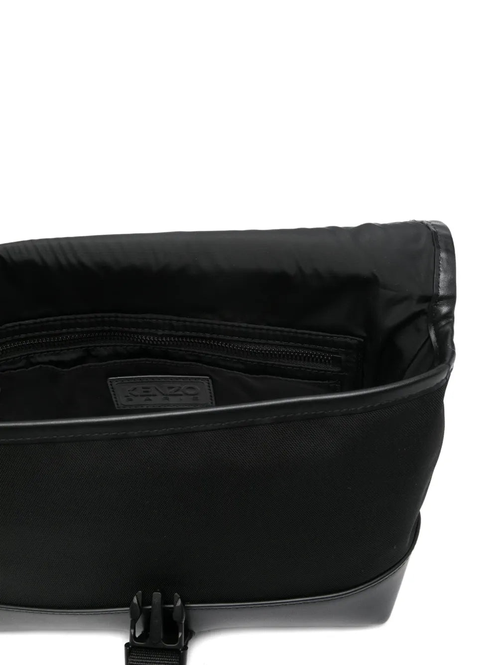 Kenzosmall Kommuter leather-trimmed bag