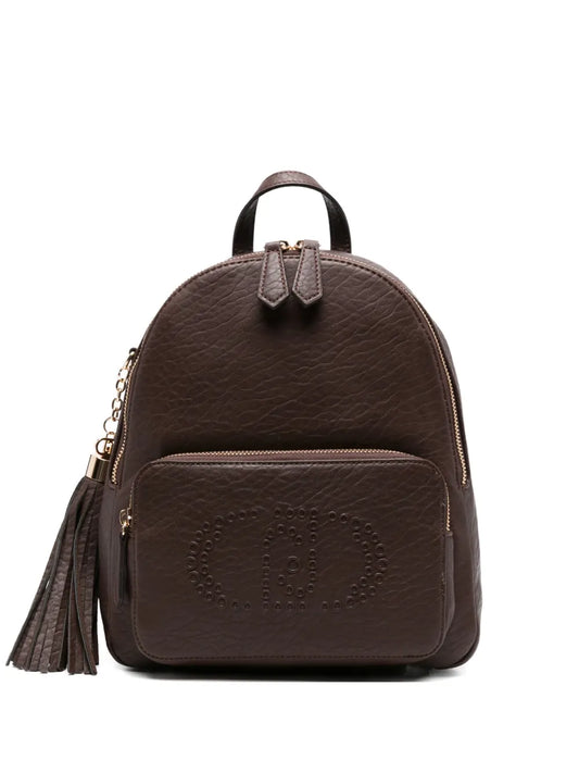 LIU JOembossed-logo backpack