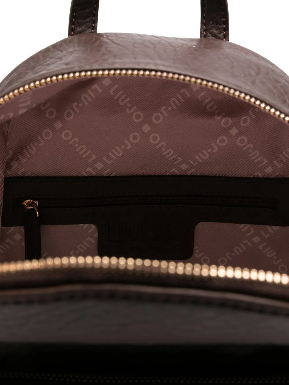 LIU JOembossed-logo backpack
