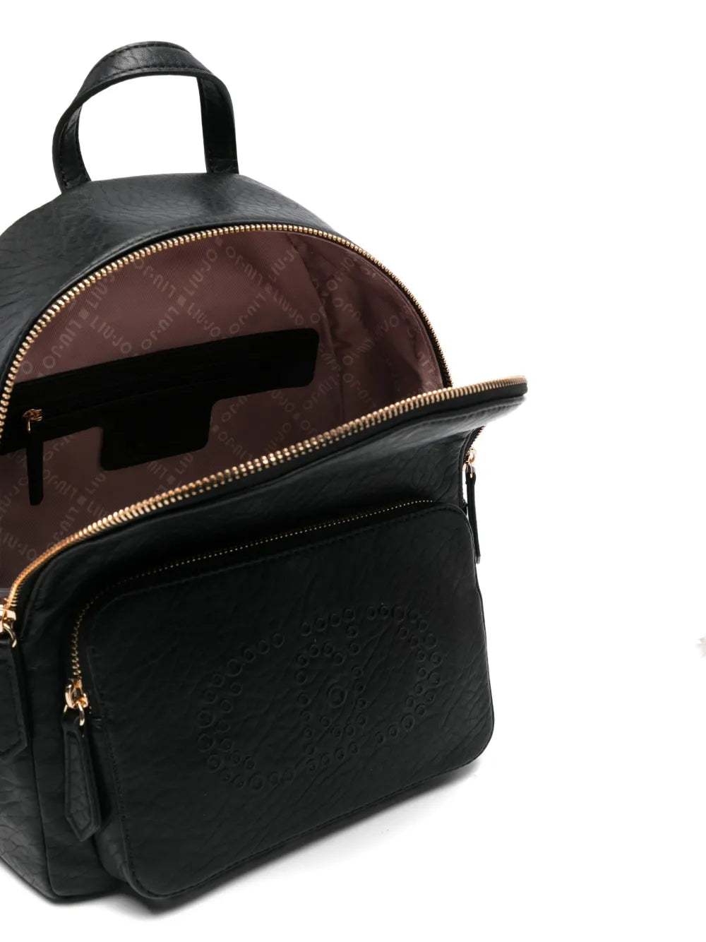 LIU JOembossed-logo tassel backpack