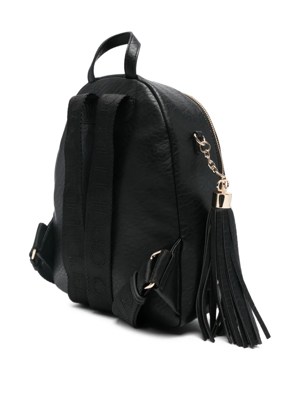 LIU JOembossed-logo tassel backpack