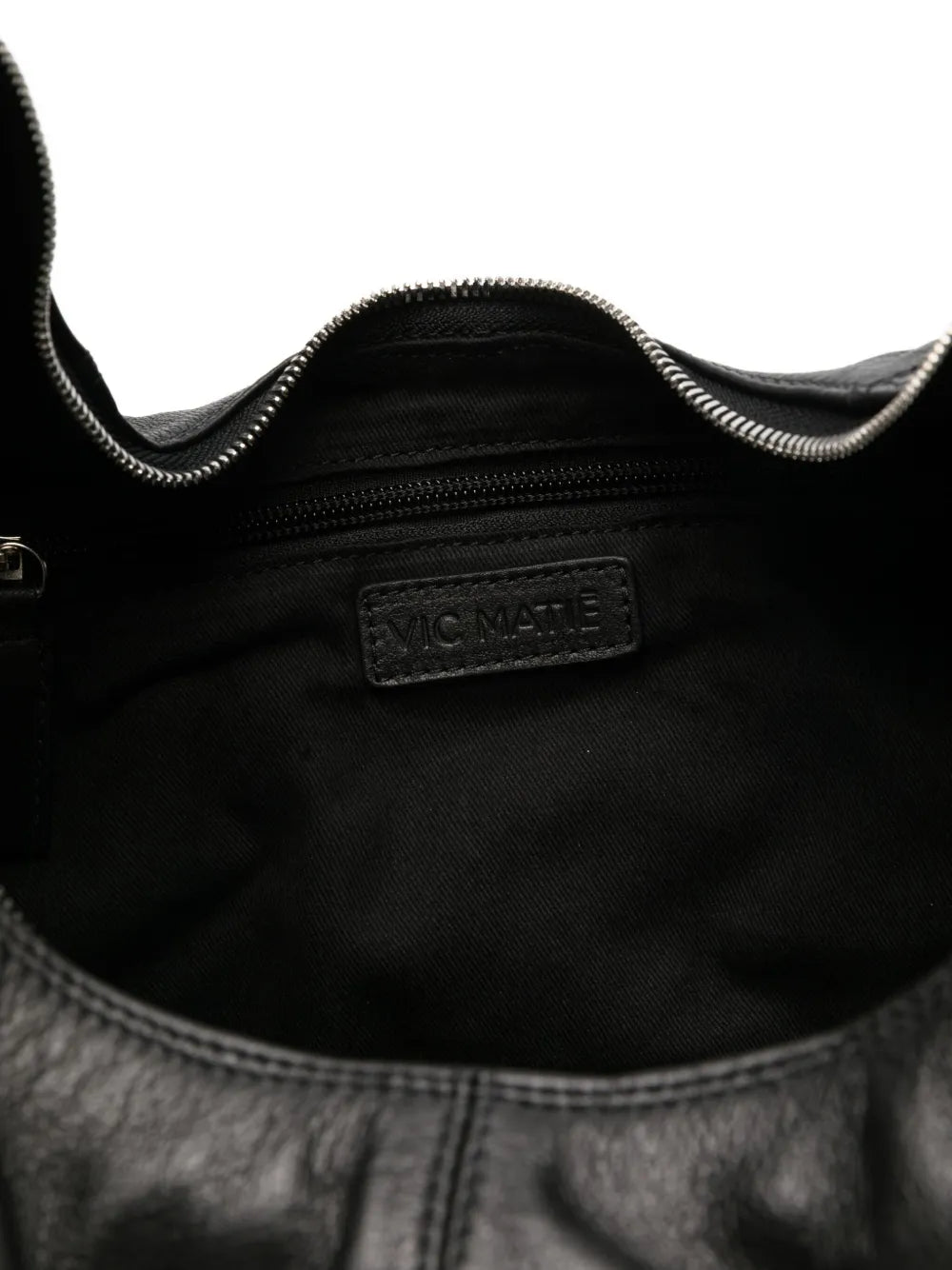 Vic Matiecurved-handle leather tote bag