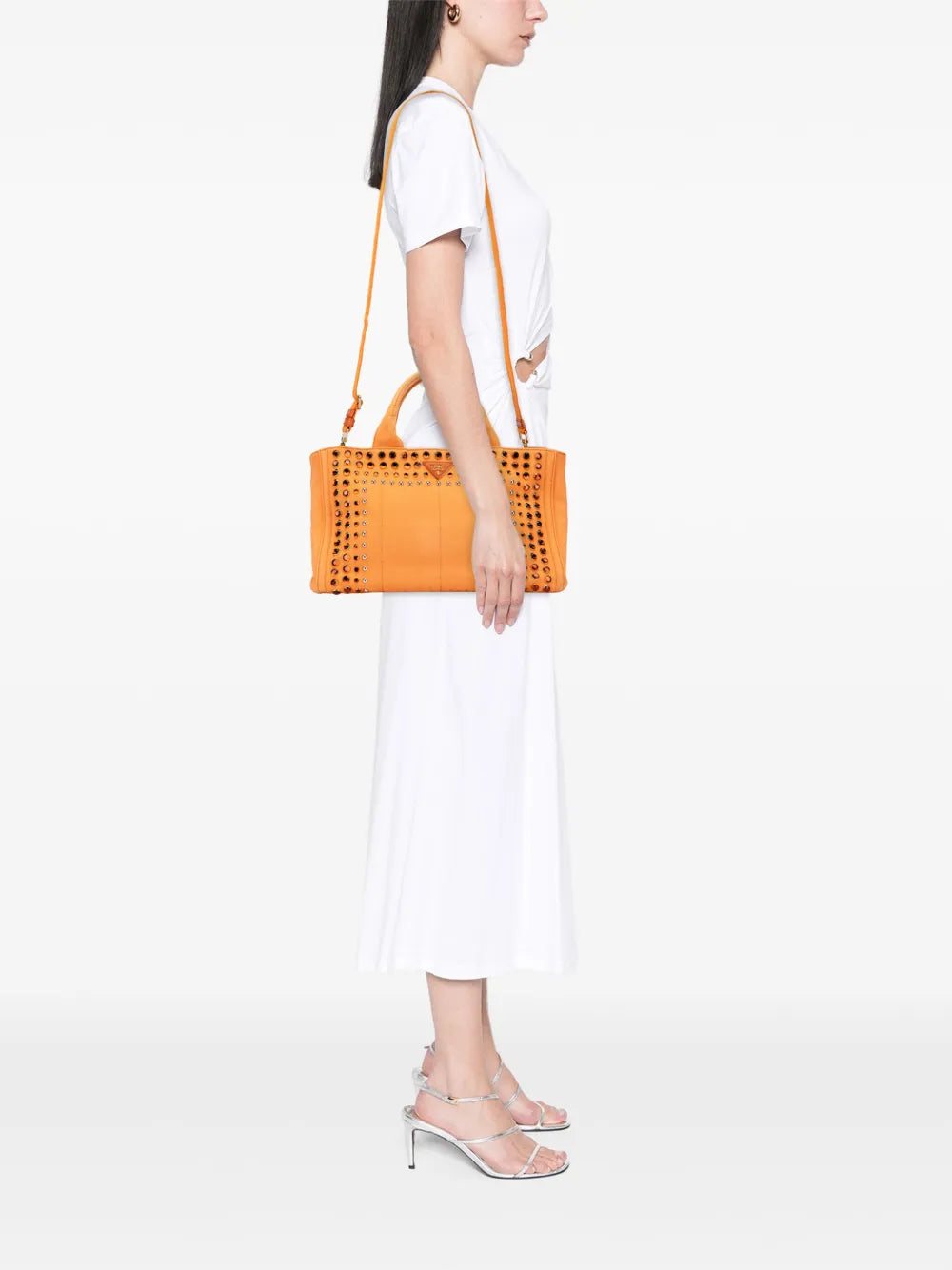 Pre-OwnedPrada Pre-Owned2010-2025 Canvas Canapa Bijoux satchel