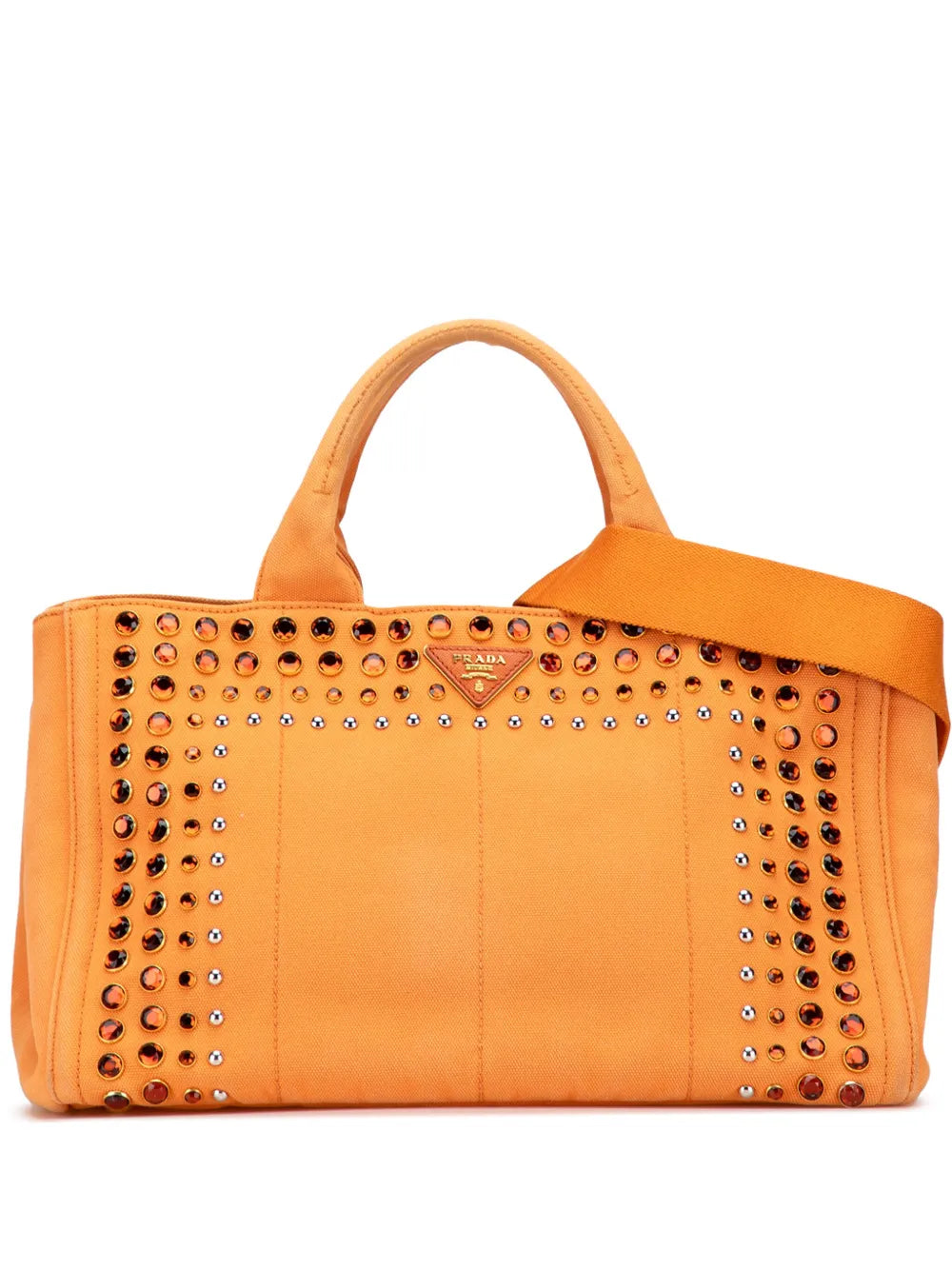 Pre-OwnedPrada Pre-Owned2010-2025 Canvas Canapa Bijoux satchel