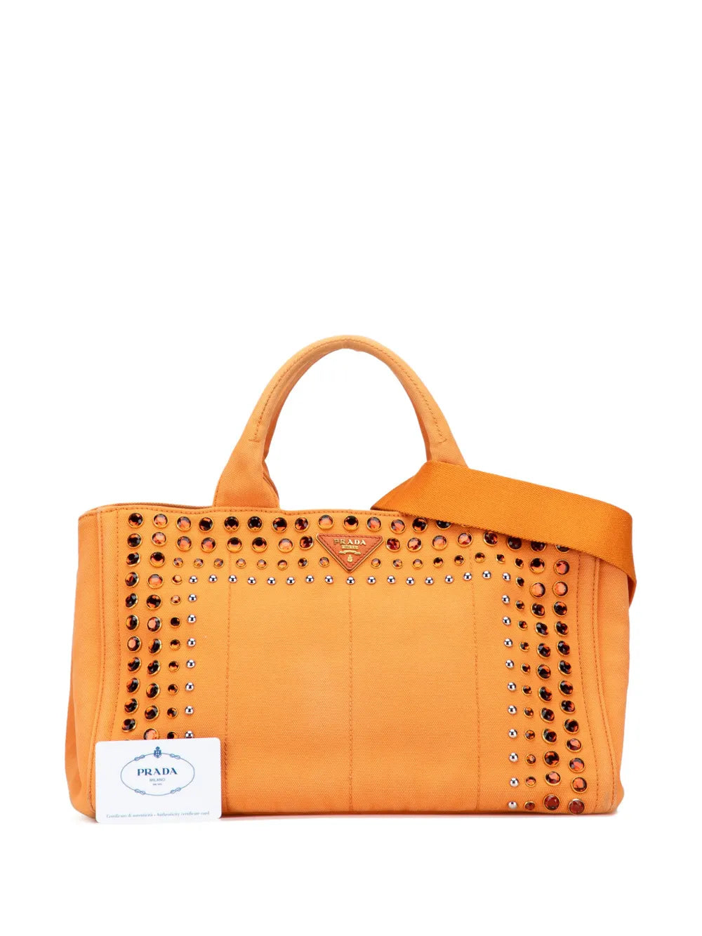 Pre-OwnedPrada Pre-Owned2010-2025 Canvas Canapa Bijoux satchel
