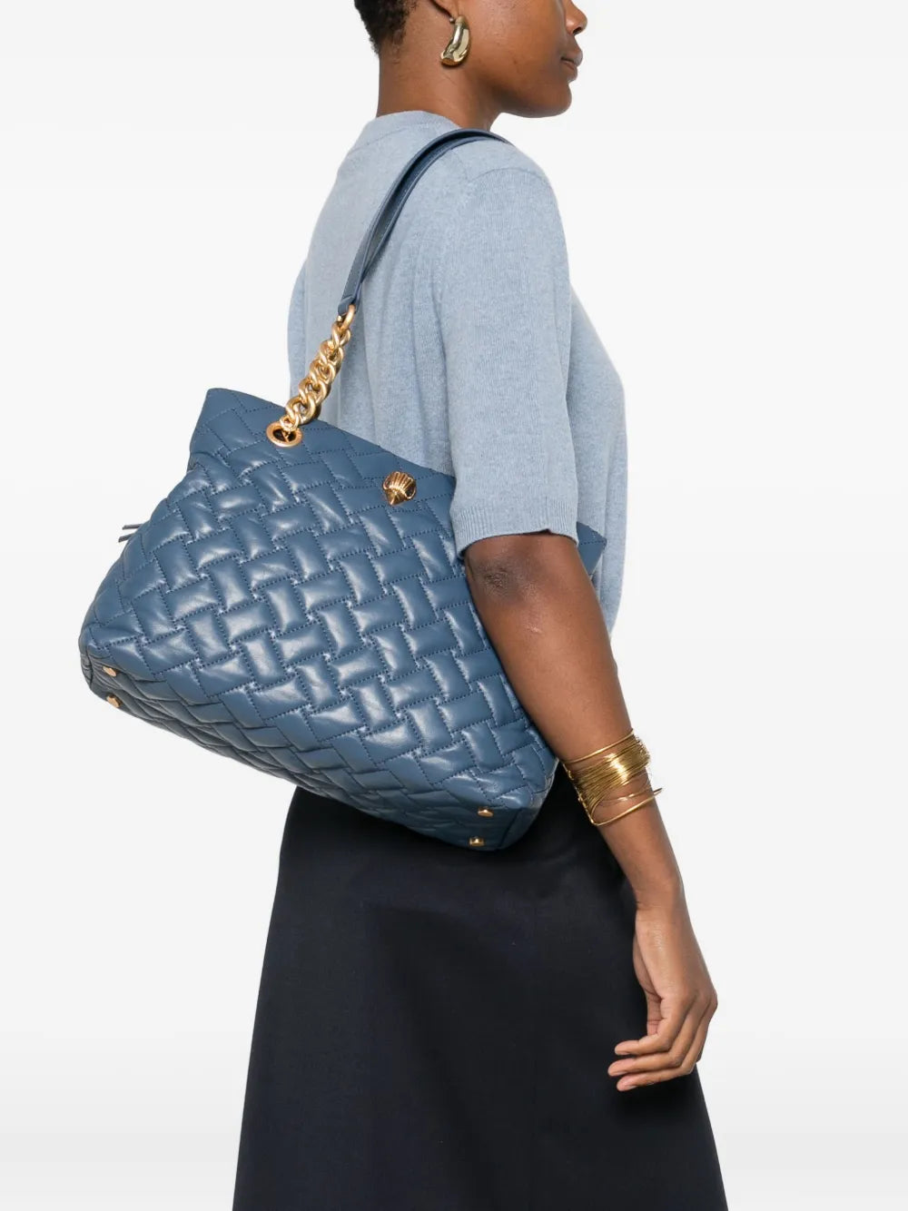 Kurt Geiger LondonKensington quilted chain-detail tote bag