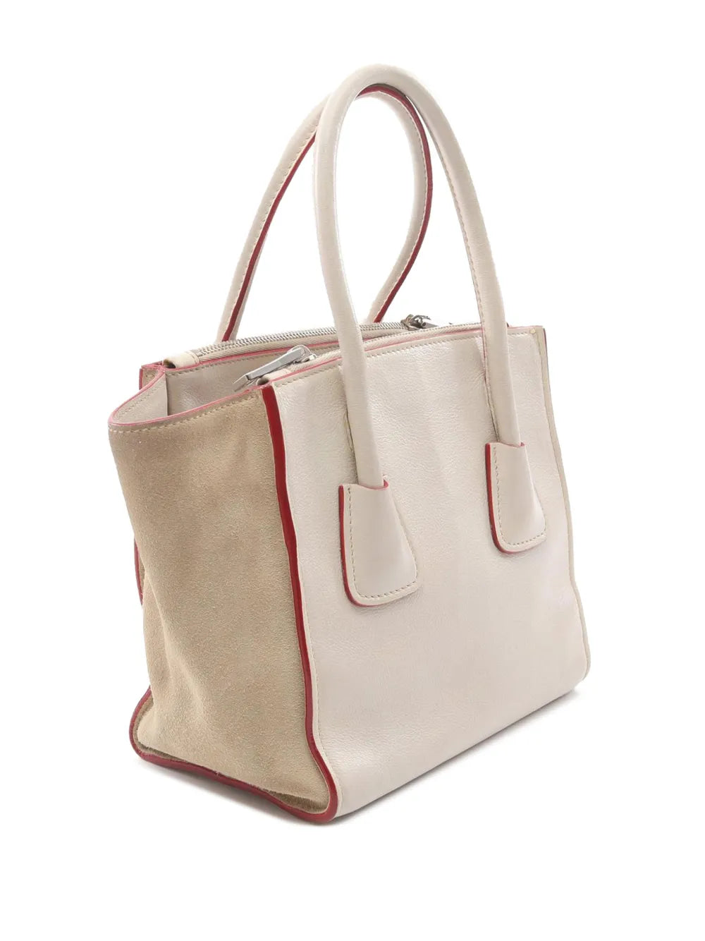 Pre-OwnedPrada Pre-Owned2000-2025 Mini Scamosciato Trimmed Glace Calf Twin Pocket satchel