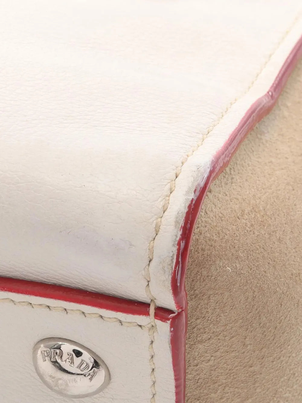 Pre-OwnedPrada Pre-Owned2000-2025 Mini Scamosciato Trimmed Glace Calf Twin Pocket satchel