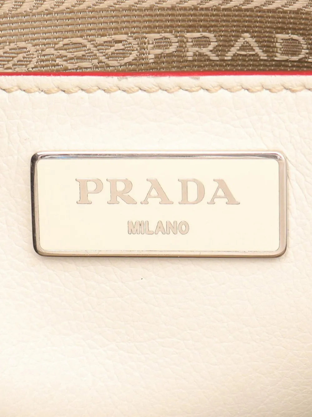 Pre-OwnedPrada Pre-Owned2000-2025 Mini Scamosciato Trimmed Glace Calf Twin Pocket satchel