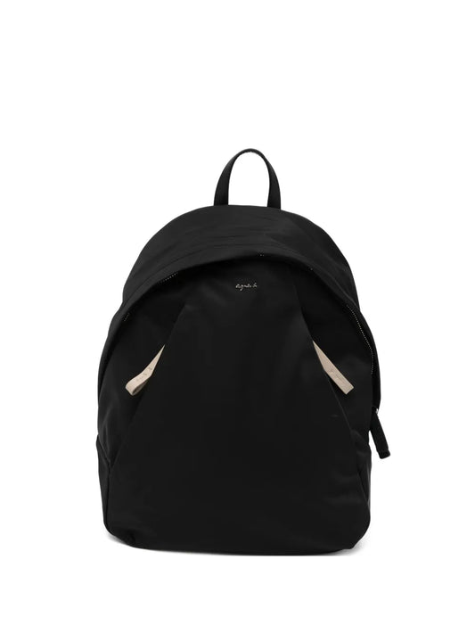 agn b. logo-plaque backpack