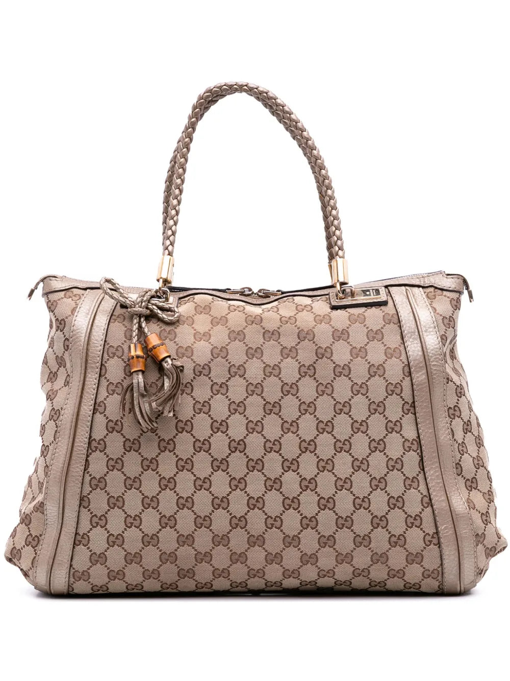 Pre-OwnedGucci Pre-Owned2016-2025 Large GG Canvas Bella satchel