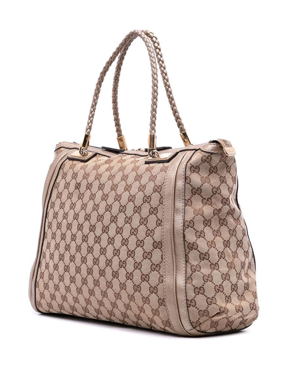 Pre-OwnedGucci Pre-Owned2016-2025 Large GG Canvas Bella satchel