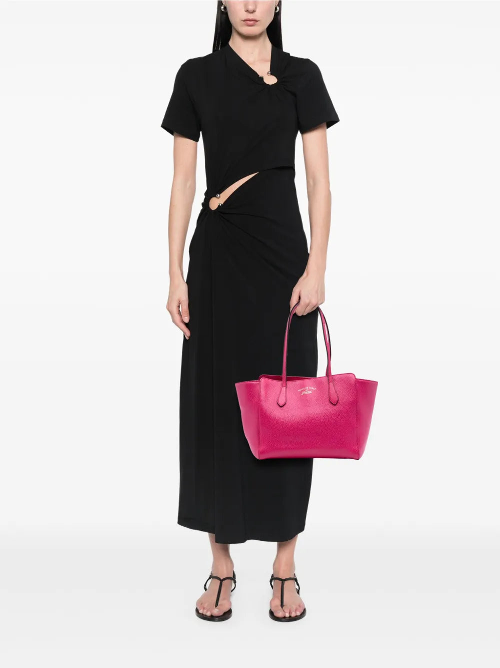 Pre-OwnedGucci Pre-Owned2016-2025 Medium Dollar Calfskin Swing tote bag