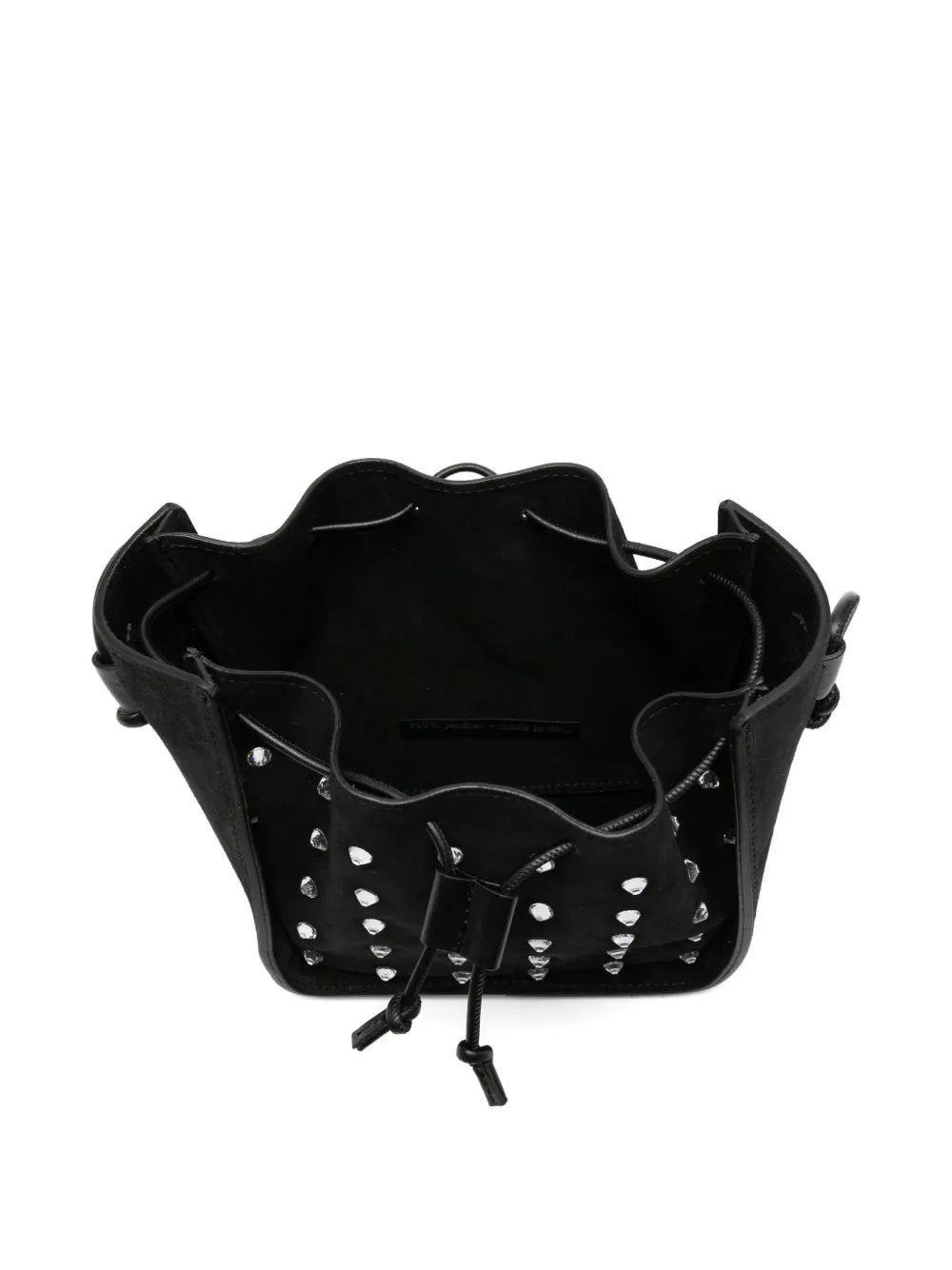 Forte ForteMy Pepita crystal-embellished bucket bag