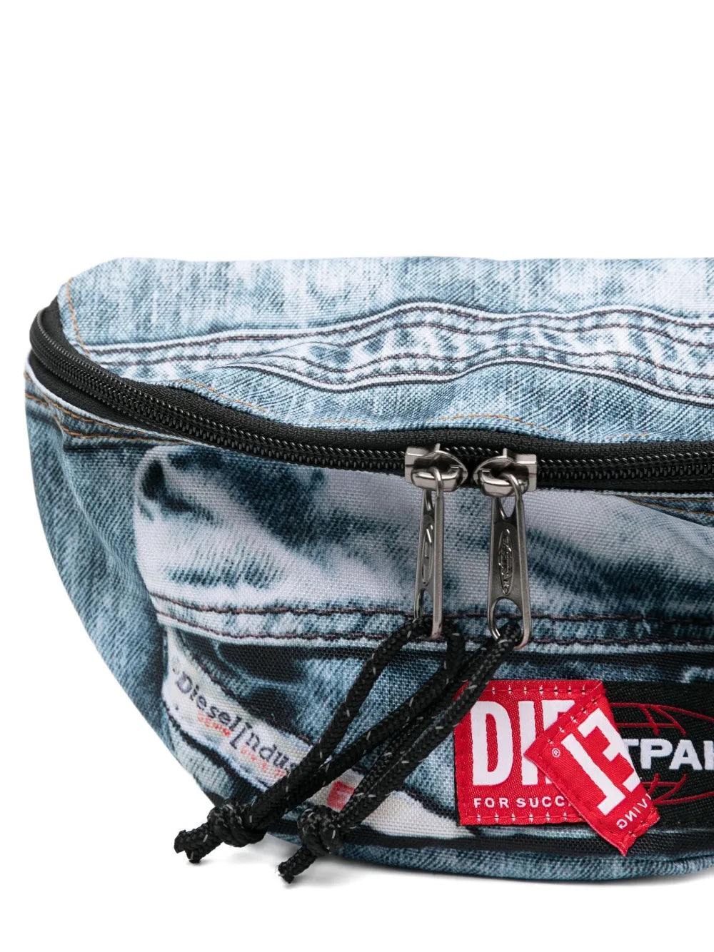 Eastpakx Diesel denim-print belt bag