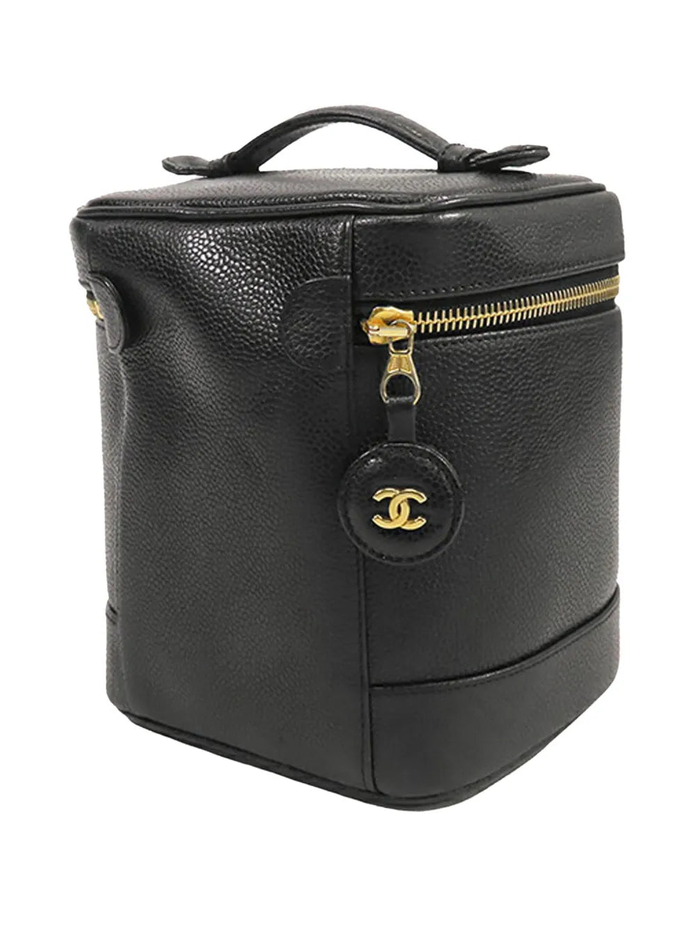 Pre-OwnedCHANEL Pre-Owned1994-1996 CC Caviar Case vanity bag