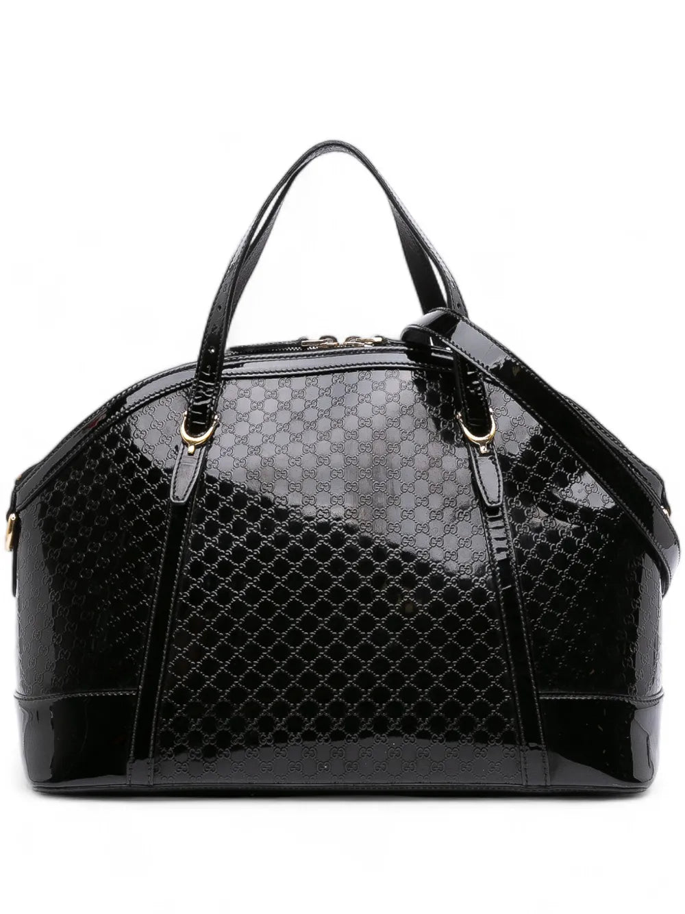 Pre-OwnedGucci Pre-Owned2016-2025 Large Microguccissima Patent Dome satchel
