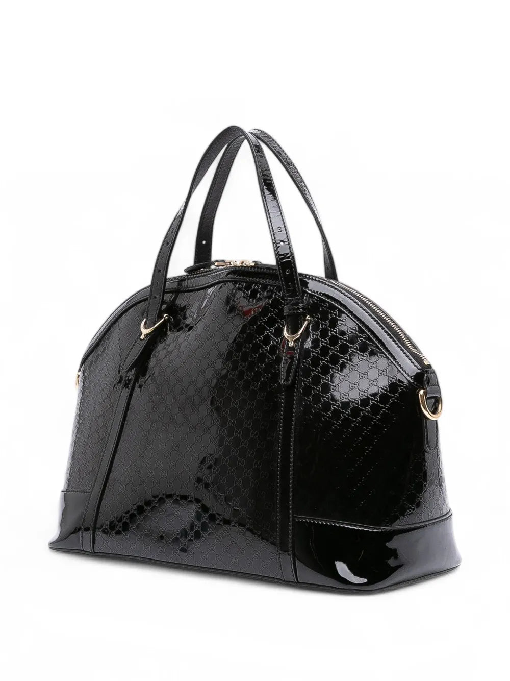 Pre-OwnedGucci Pre-Owned2016-2025 Large Microguccissima Patent Dome satchel