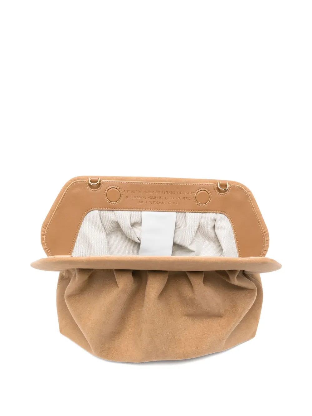 Themoiraux-suede clutch bag