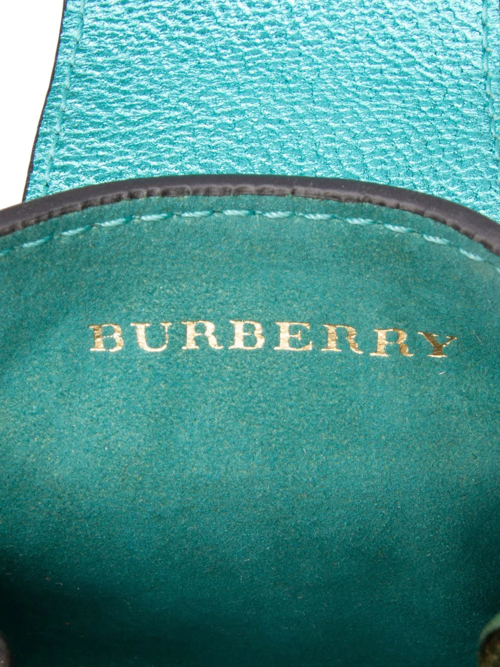 Pre-OwnedBurberry Pre-Owned2000-2017 Mini Metallic Calfskin Buckle Charm handbag