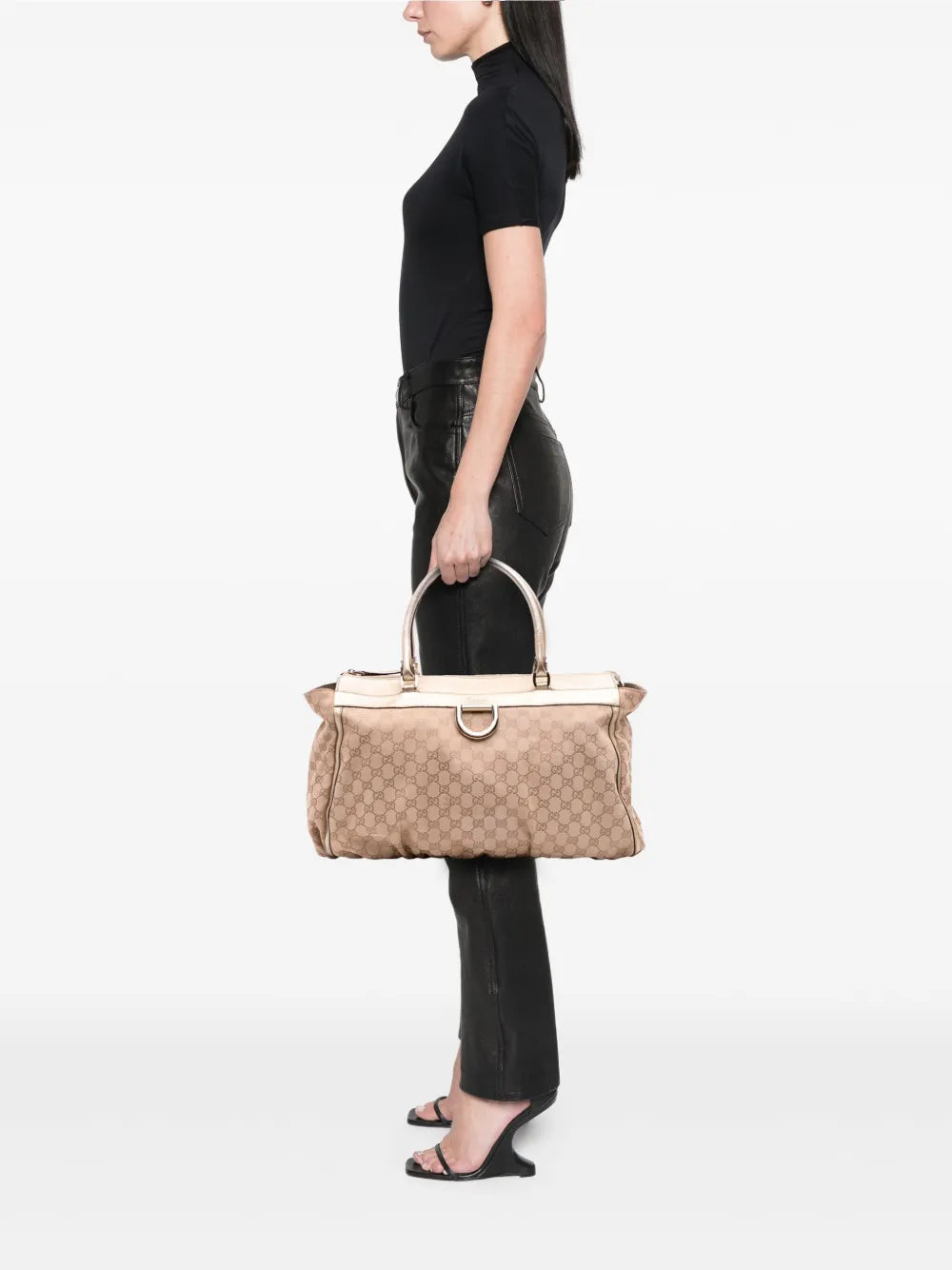 Pre-OwnedGucci Pre-Owned2016-2025 Large GG Canvas Abbey D Ring tote bag