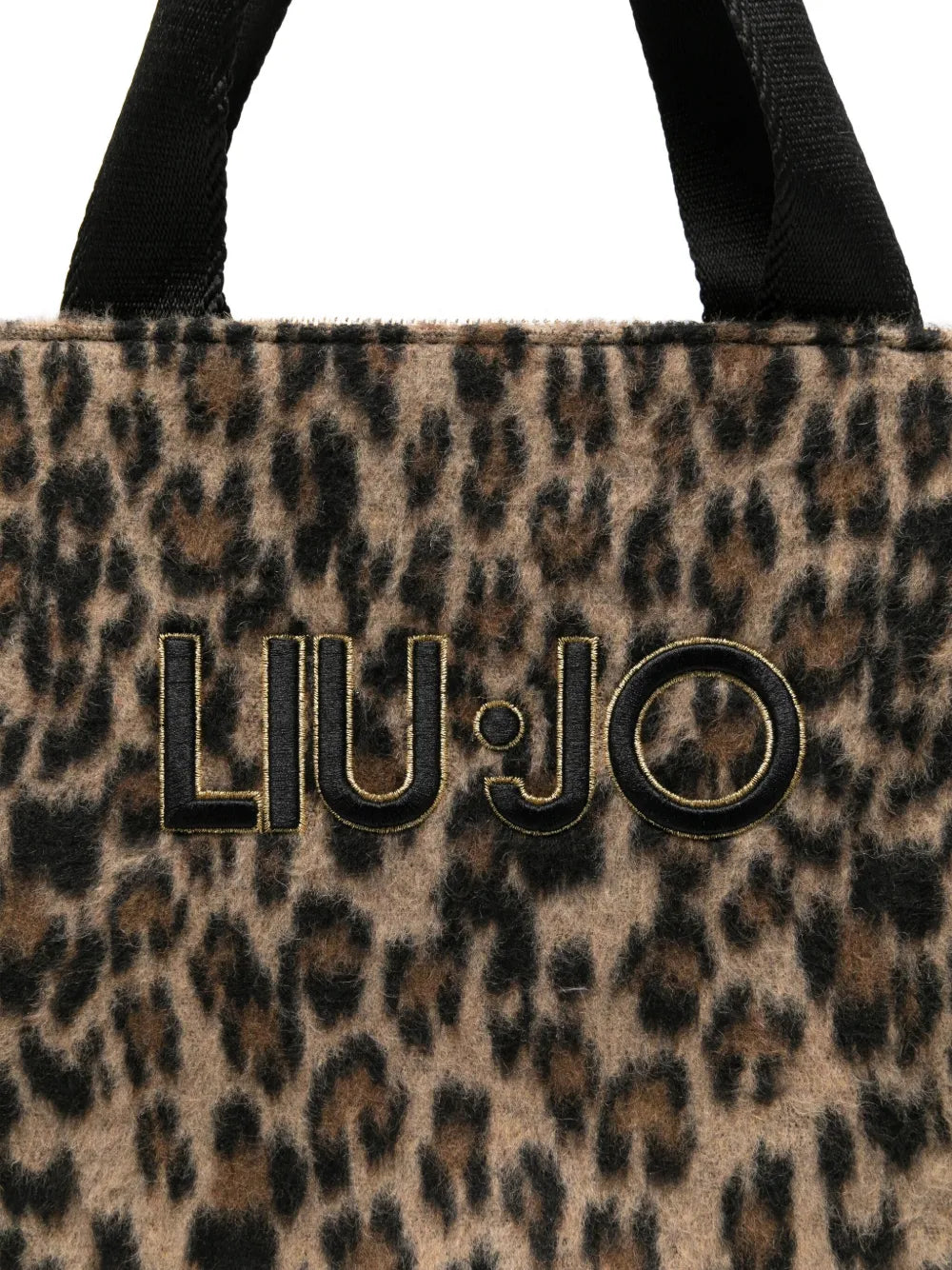 LIU JOleopard-print tote bag