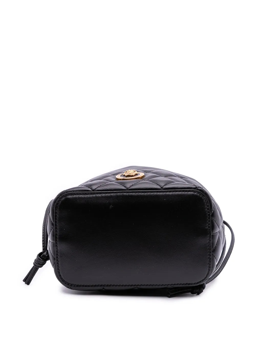 Pre-OwnedVersace Pre-Owned2019-2025 Quilted Calfskin La Medusa Drawstring bucket bag