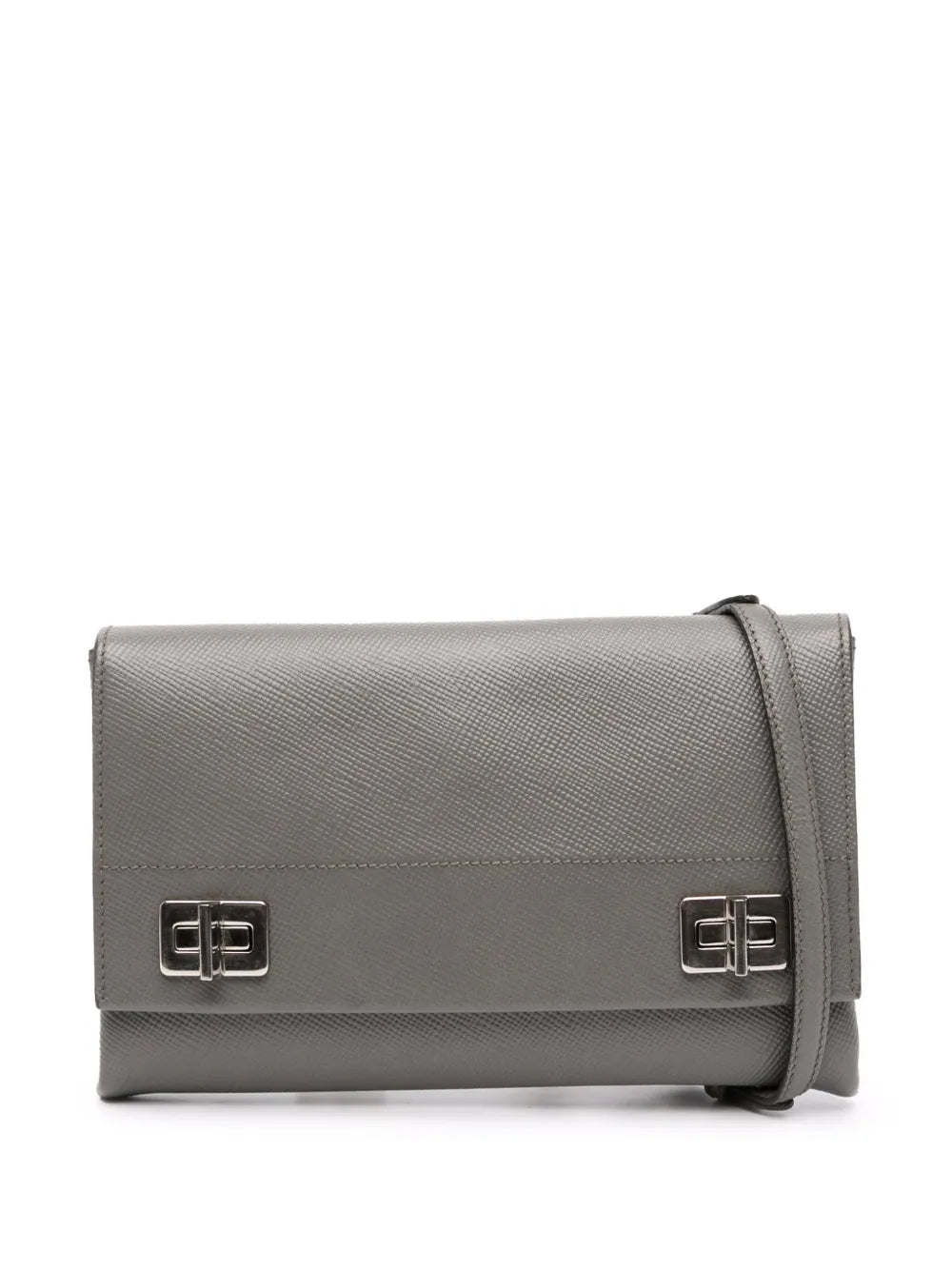 Pre-OwnedPrada Pre-Owned2013-2025 Saffiano Cuir Twist Lock Chain Flap crossbody bag