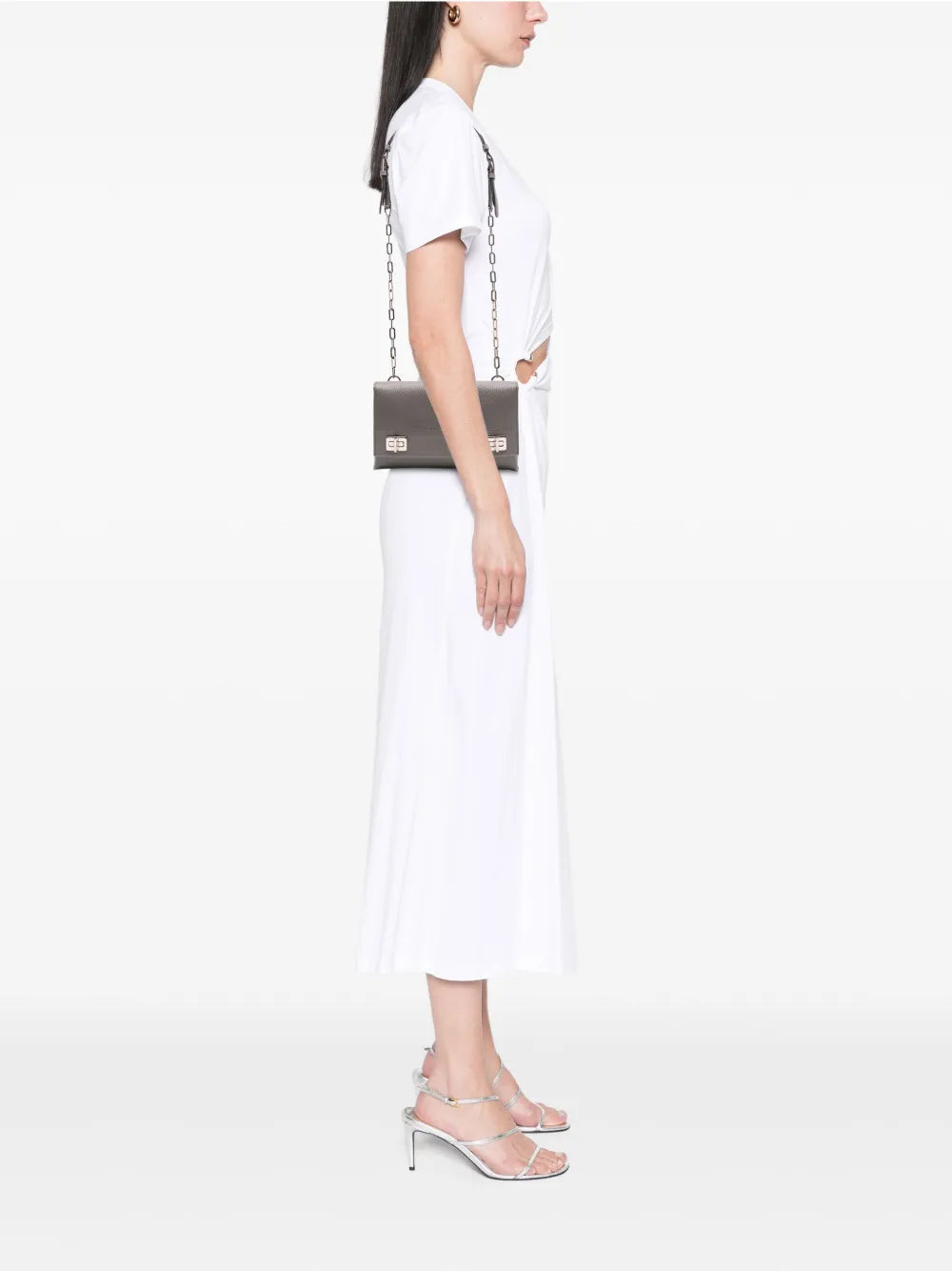 Pre-OwnedPrada Pre-Owned2013-2025 Saffiano Cuir Twist Lock Chain Flap crossbody bag
