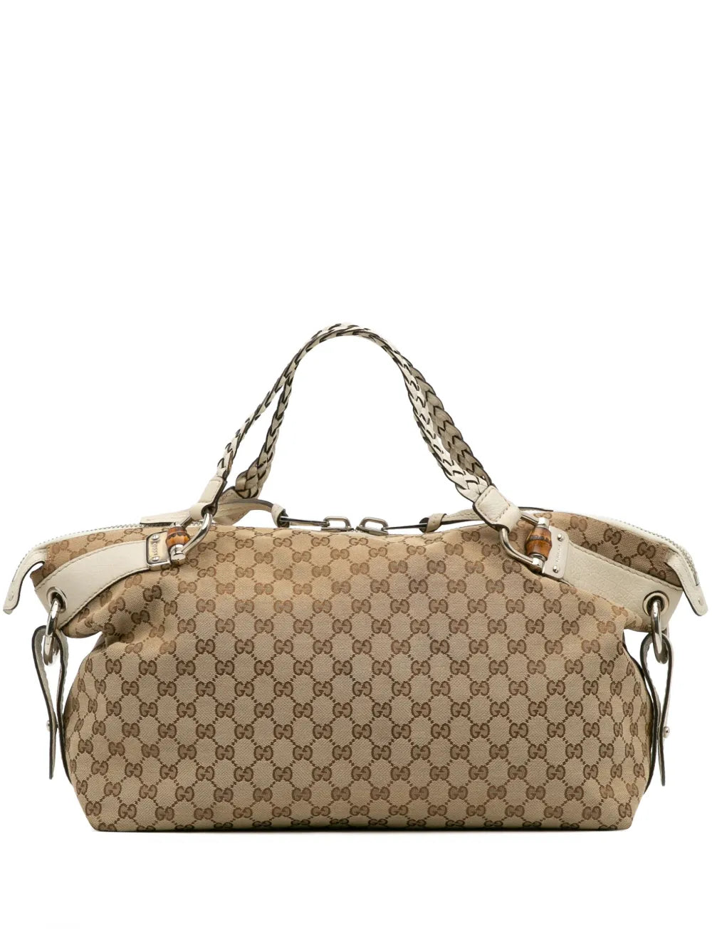 Pre-OwnedGucci Pre-Owned2016-2025 Medium GG Canvas Bamboo Bar tote bag