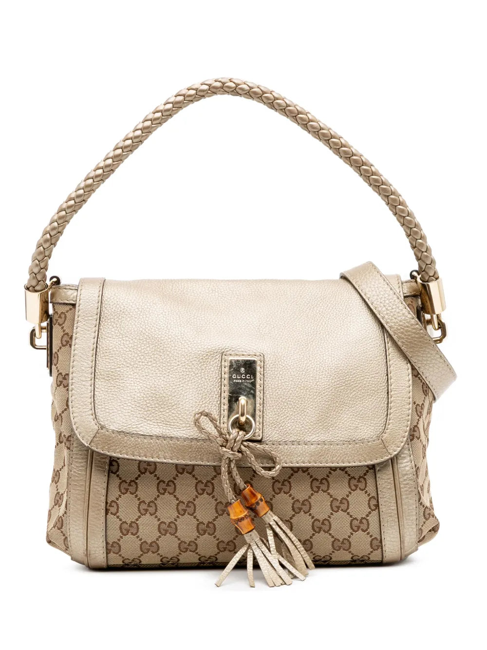 Pre-OwnedGucci Pre-Owned2016-2025 GG Canvas Bella Flap satchel