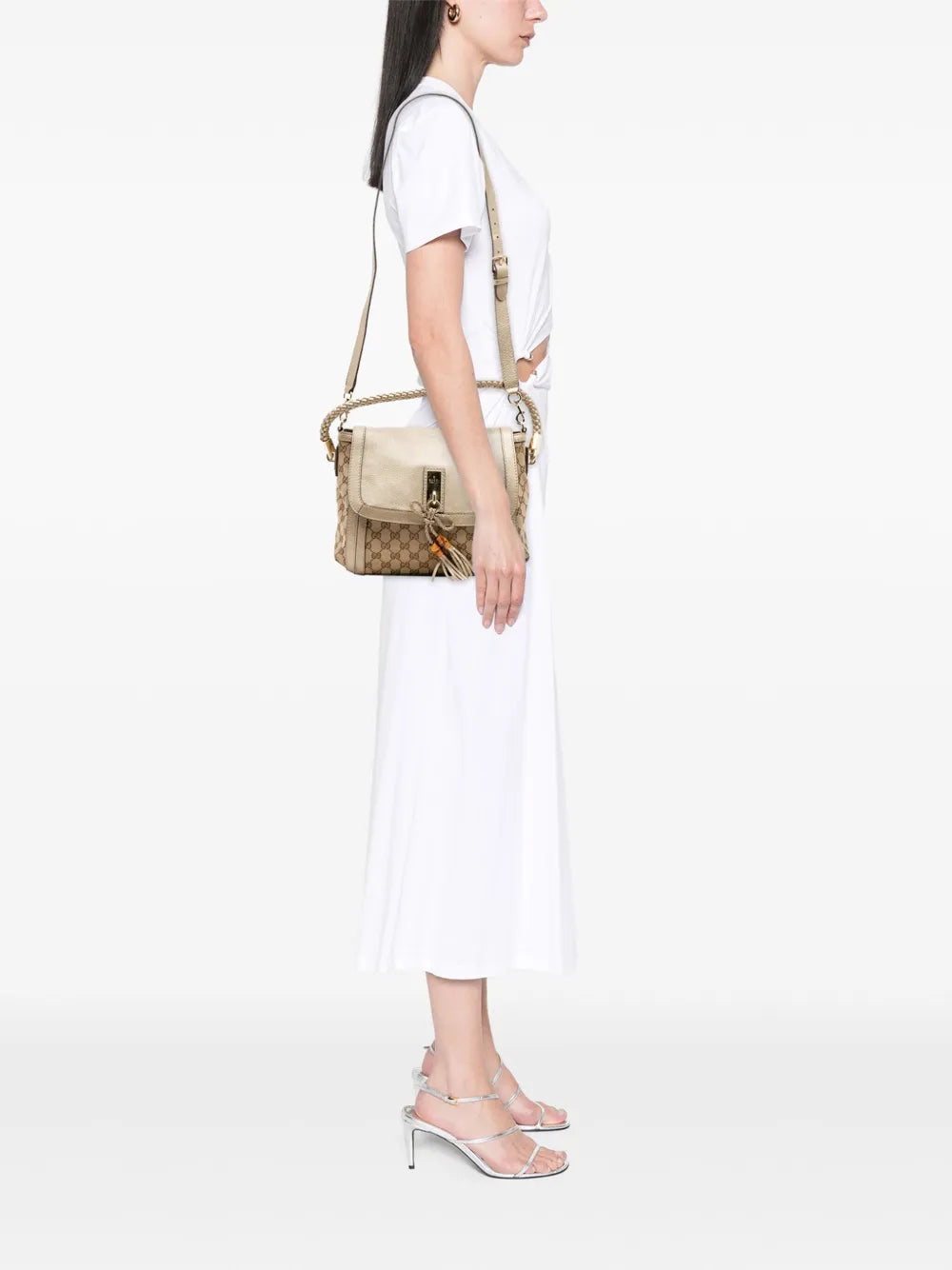 Pre-OwnedGucci Pre-Owned2016-2025 GG Canvas Bella Flap satchel