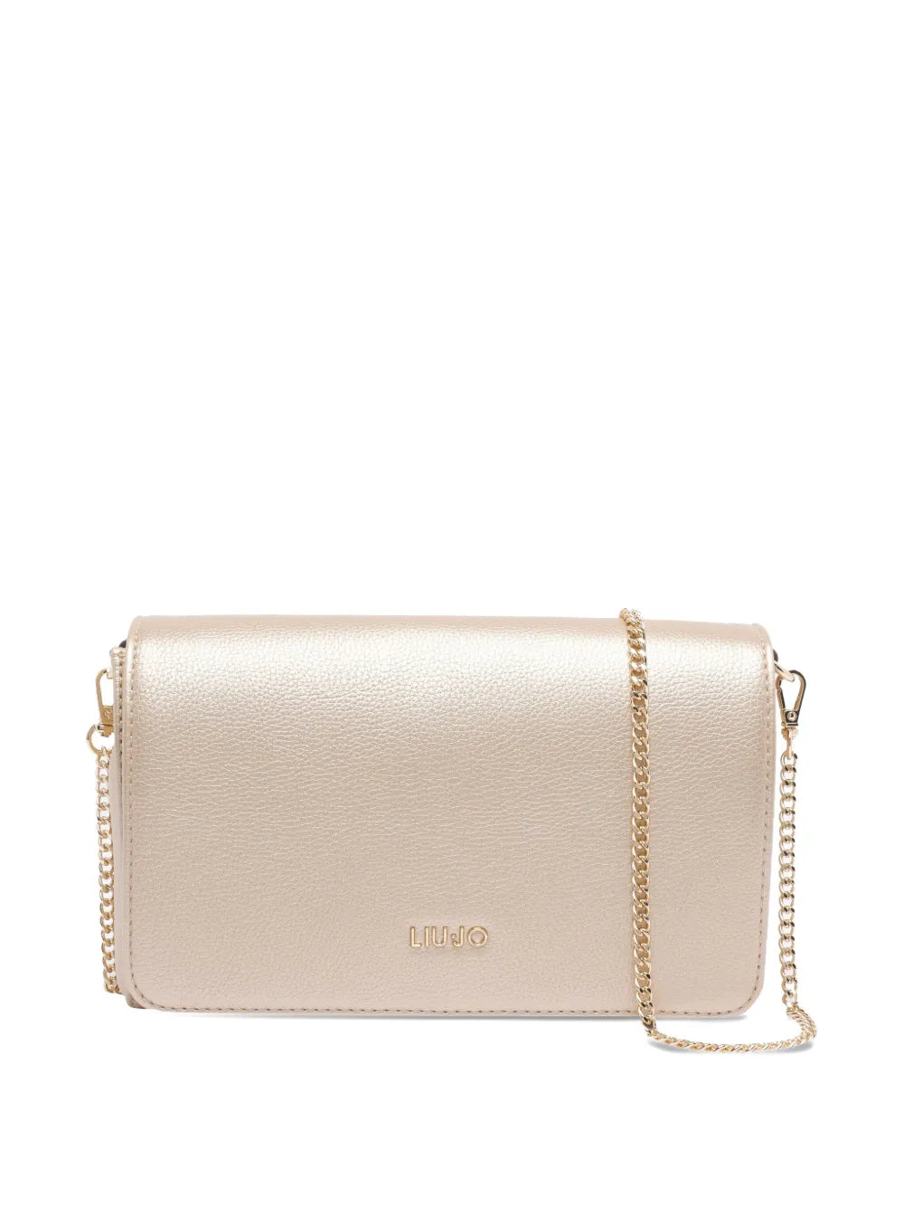 LIU JOmetallic-finish shoulder bag