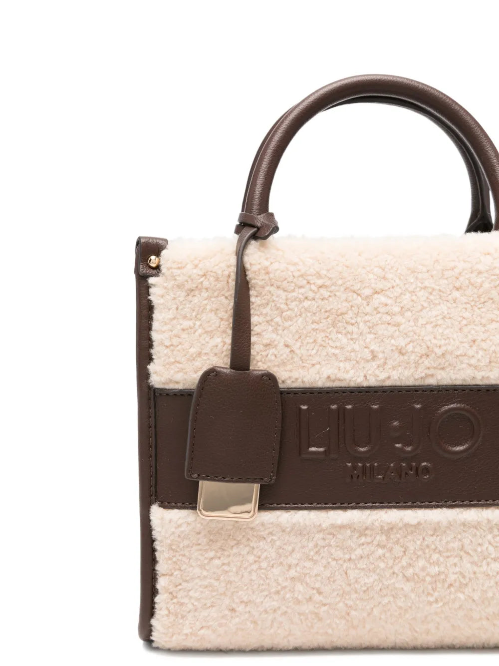 LIU JOshearling leather tote bag