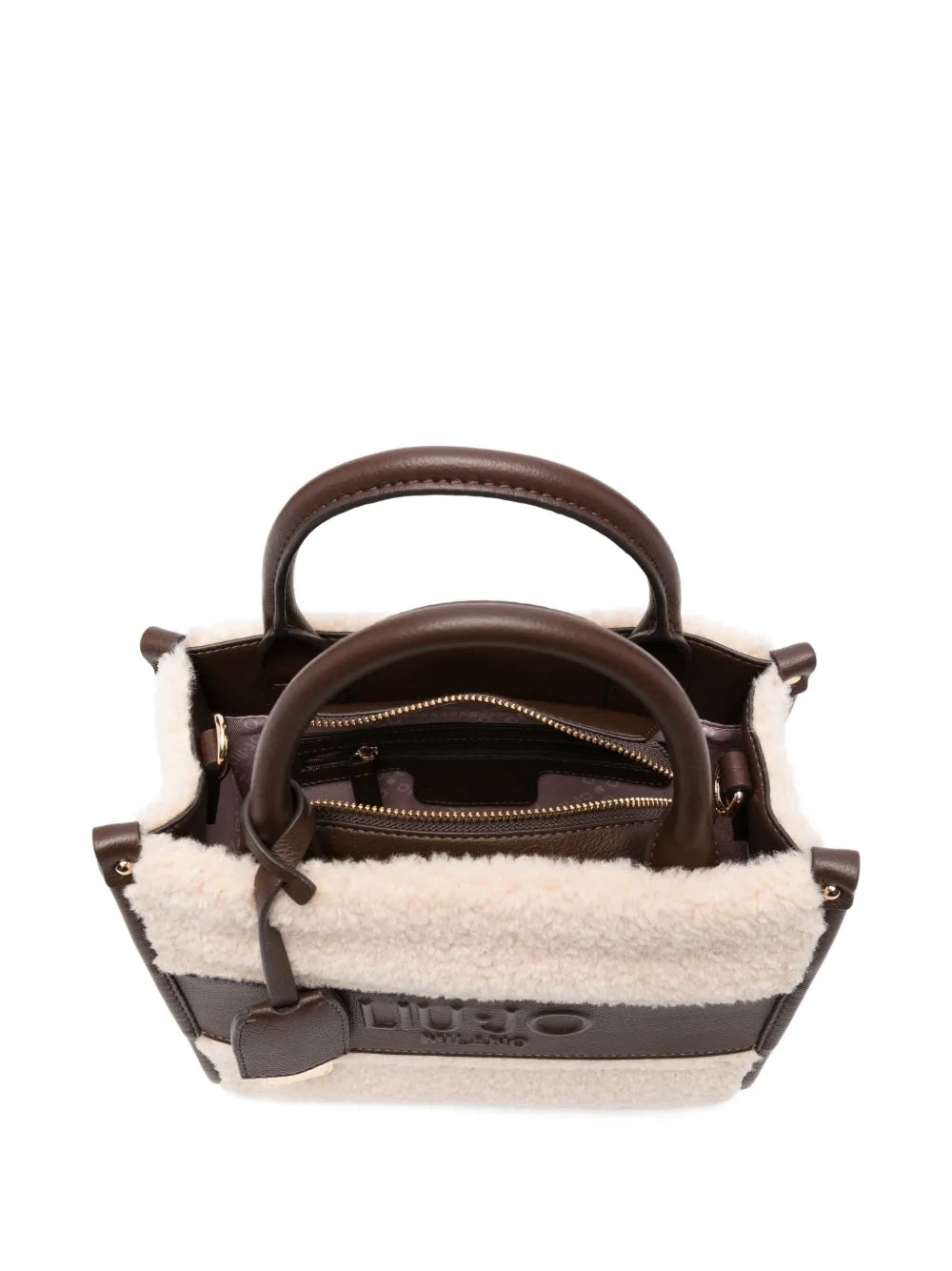 LIU JOshearling leather tote bag