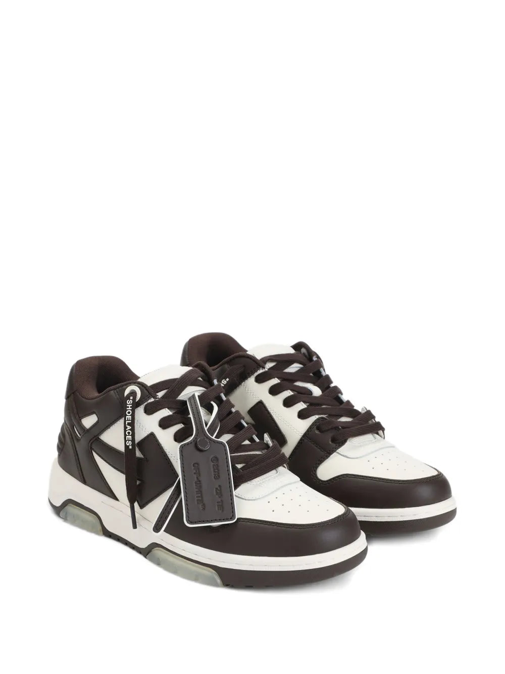 Off-White Our Of Office Arrow-Patch Leather Sneakers